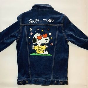 PEANUTS x GLOBAL ARTIST COLLECTIVE DENIM JACKET M
